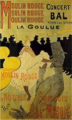 Toulouse-Lautrec afis Moulin Rouge