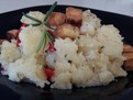 Cartofi cu rozmarin si crutoane de tofu afumat (post/vegan),retete de post, retete vegan, retete vegetariene, retete cu tofu, retete ieftine, retete simple, retete fara carne, retete usoare