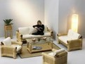 mobila, design interior, mobila de bambus