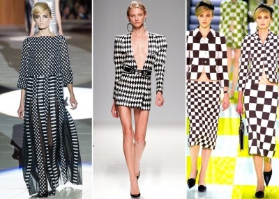 Tendinte in moda Primavara-Vara 2013: Carouri contrastante in tabla de sah