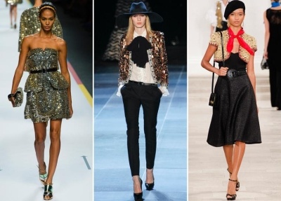 Tendinte in moda Primavara-Vara 2013: paiete aurii pentru un look de diva